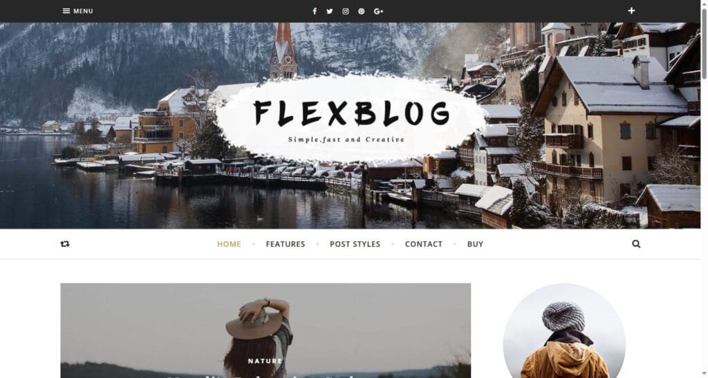 Flexblog – A Personal WordPress Blog Theme