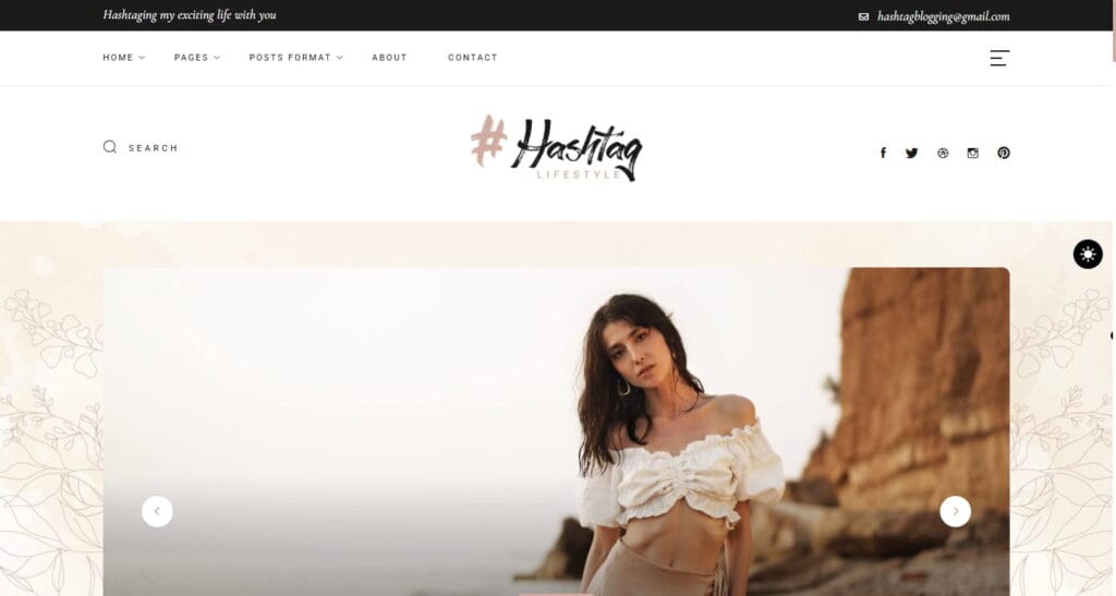 Hashtag – Personal Blog WordPress Theme