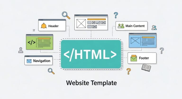 What is an HTML website template? A simple guide for absolute beginners